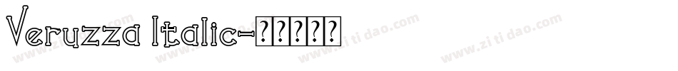 Veruzza Italic字体转换